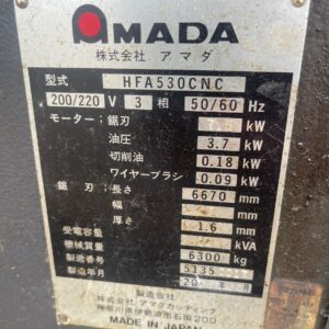 CƯA KIM LOAI   AMADA HFD 530 2